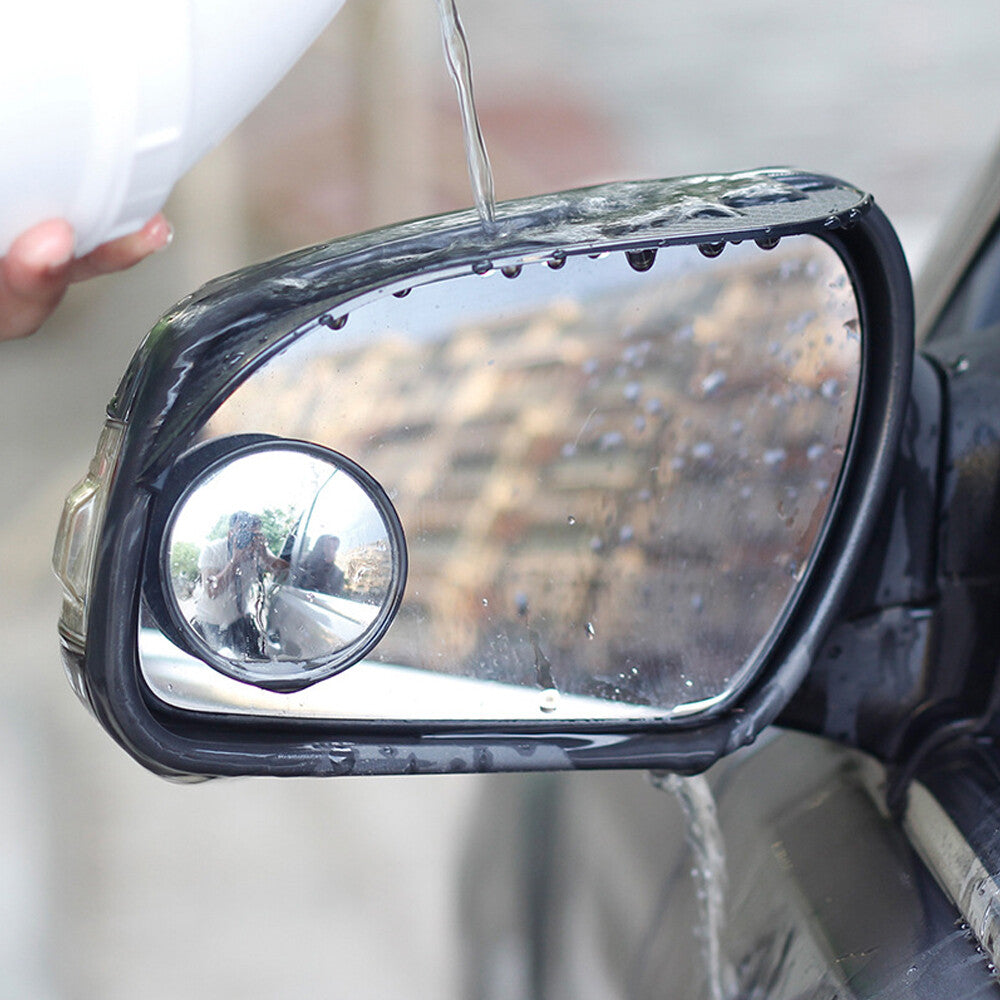 2Pcs Carbon Fiber Rear View Mirror Rain Eyebrow Visor Guard Exterior Accessories