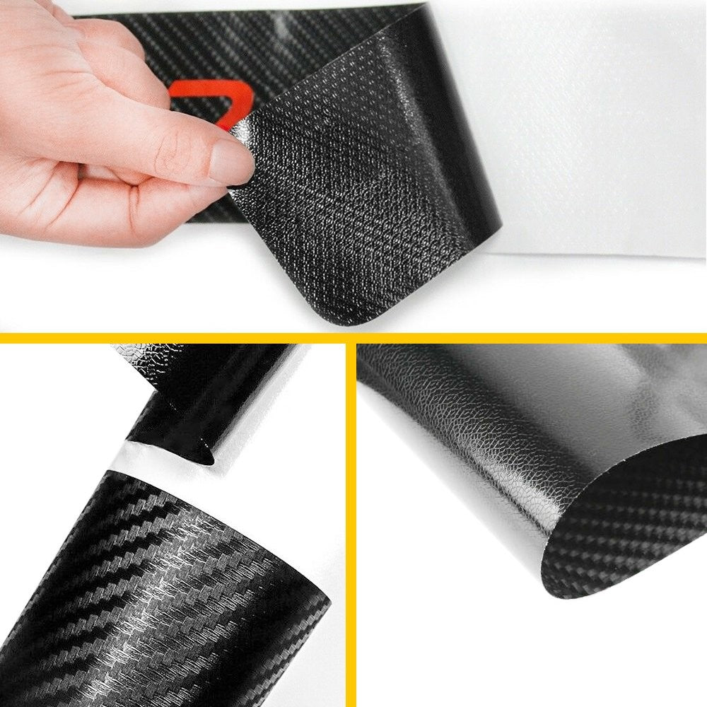4&Accessories Carbon Fiber Car Scuff Plate Door Sill 4D Sticker Protector 2021