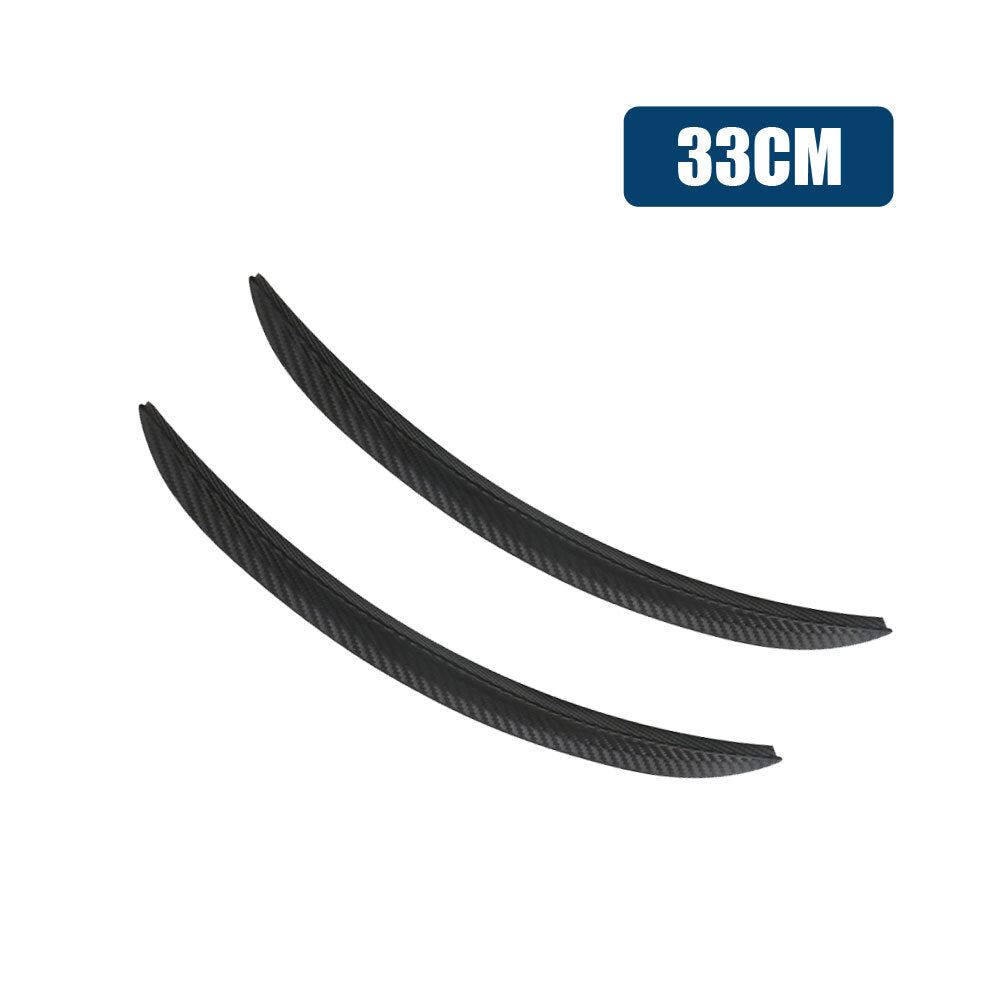 2Pcs Carbon Fiber Black Car Fender Mud Flap Splash Strip Guard Cover Accessories
