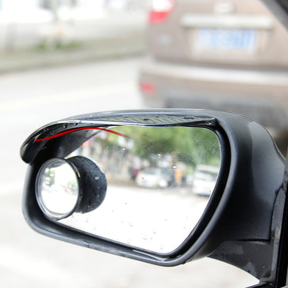 2Pcs Carbon Fiber Rear View Mirror Rain Eyebrow Visor Guard Exterior Accessories