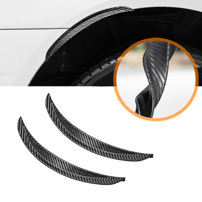 2Pcs Carbon Fiber Black Car Fender Mud Flap Splash Strip Guard Cover Accessories