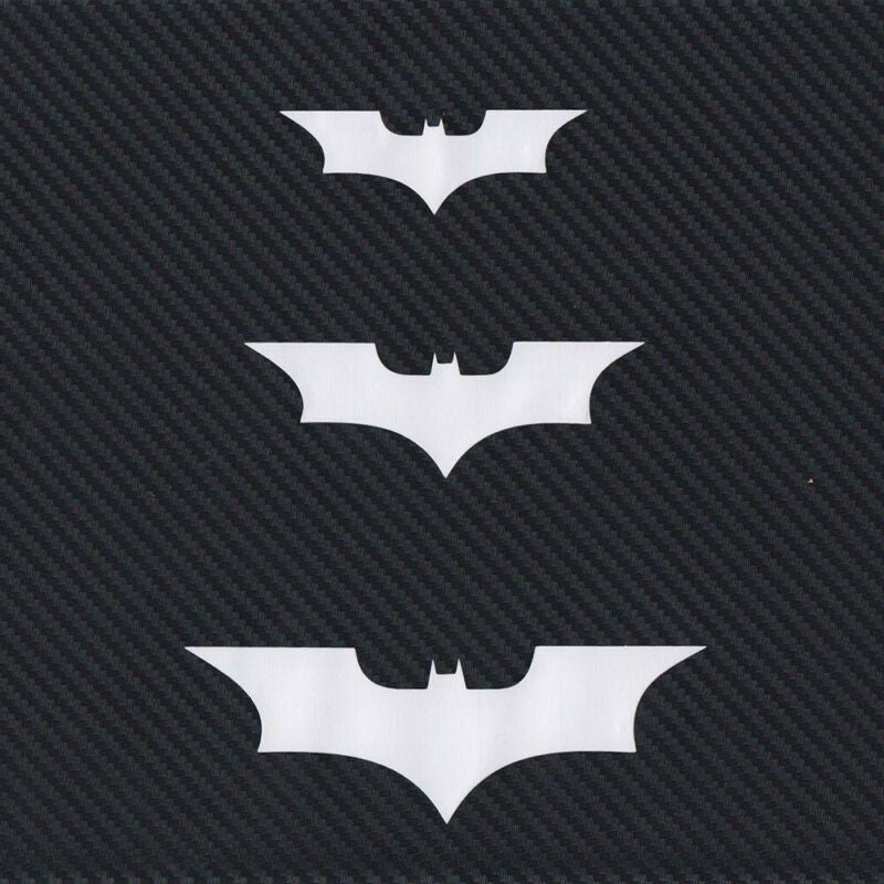 3Pcs/Set Batman 3D Car Sticker Brake Tail Light Decal Carbon Fiber Accessories