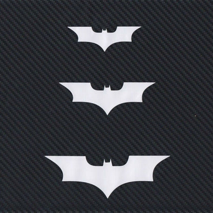 3Pcs/Set Batman 3D Car Sticker Brake Tail Light Decal Carbon Fiber Accessories
