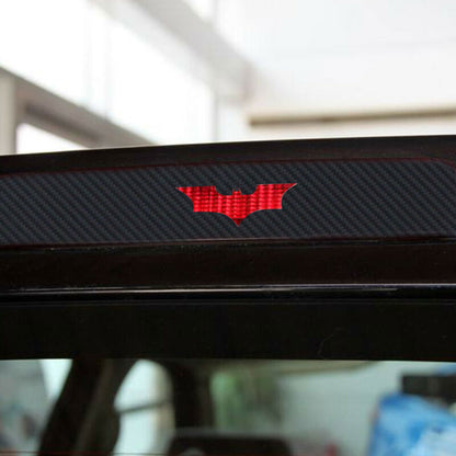 3Pcs/Set Batman 3D Car Sticker Brake Tail Light Decal Carbon Fiber Accessories