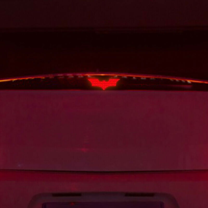 3Pcs/Set Batman 3D Car Sticker Brake Tail Light Decal Carbon Fiber Accessories