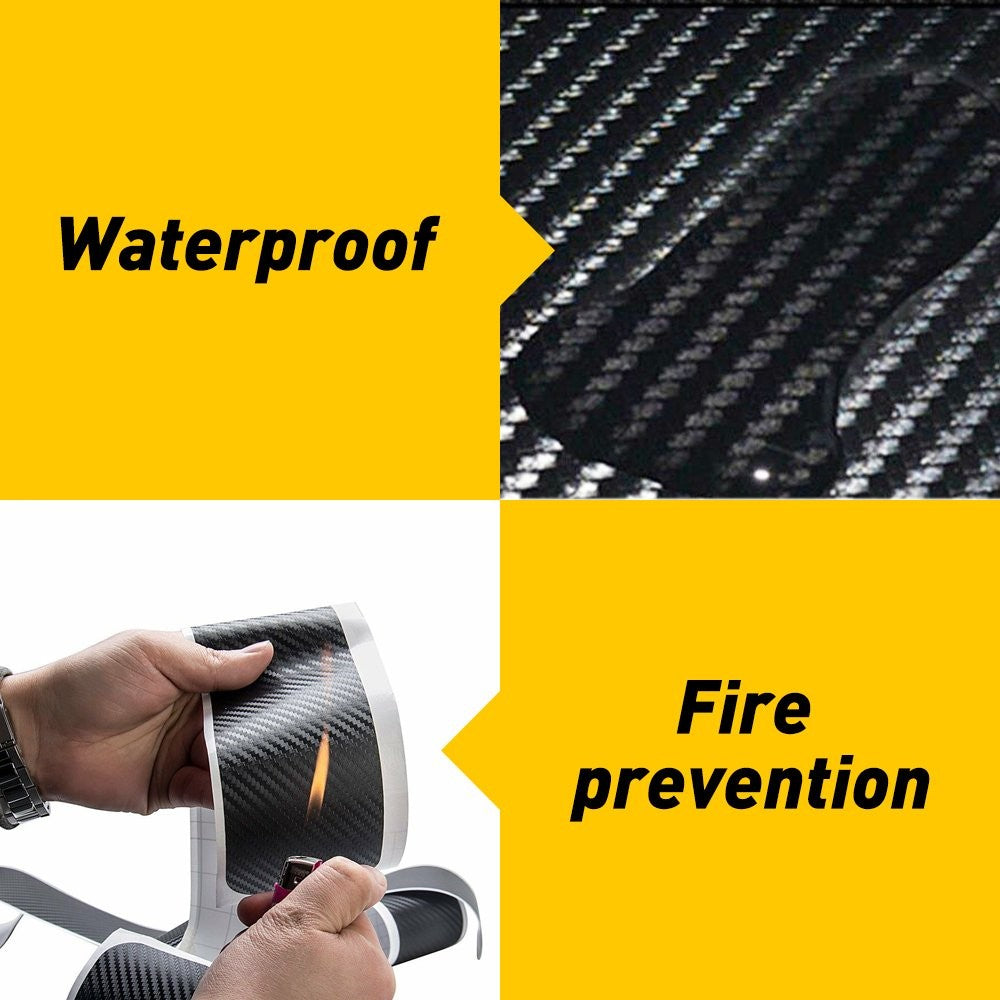 4&Accessories Carbon Fiber Car Scuff Plate Door Sill 4D Sticker Protector 2021