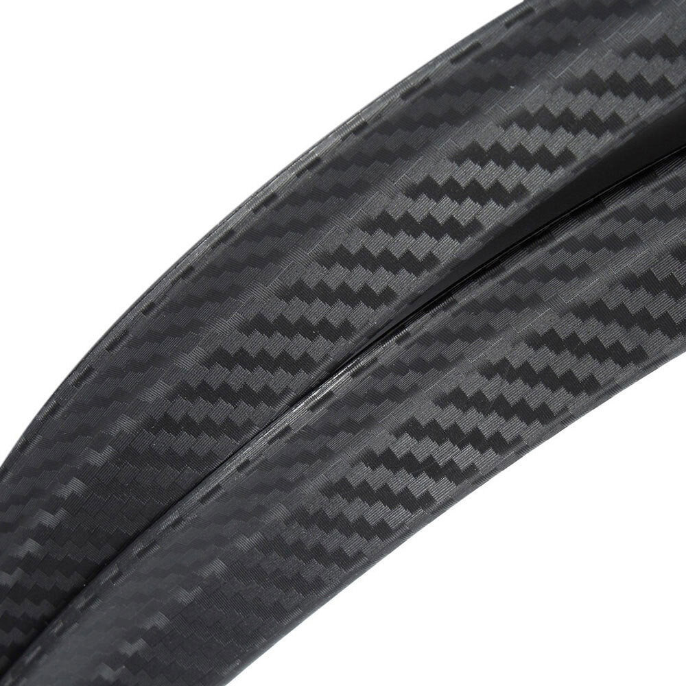 2Pcs Carbon Fiber Black Car Fender Mud Flap Splash Strip Guard Cover Accessories