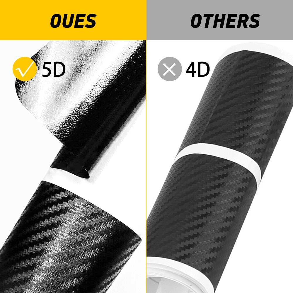 4&Accessories Carbon Fiber Car Scuff Plate Door Sill 4D Sticker Protector 2021