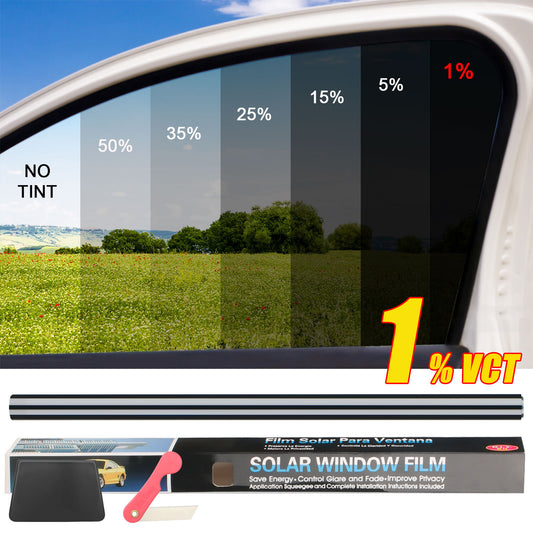 20" X 10FT/20FT Car Window Tint Film Roll - 5-50% VLT for Car, Home & Office USA